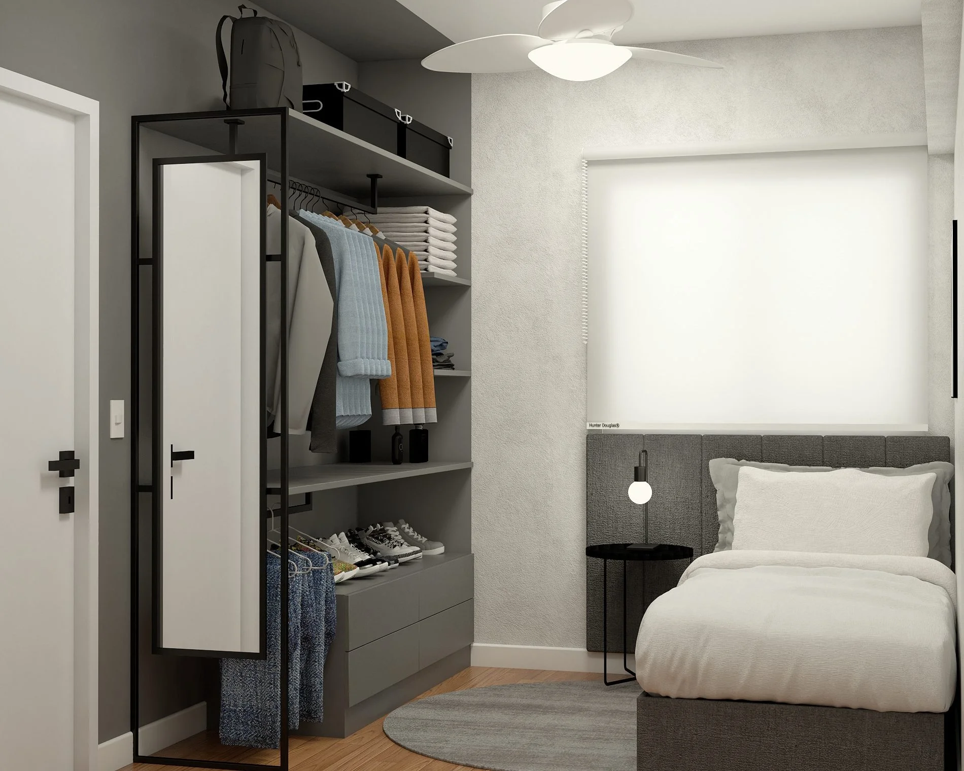 Apartamento L J - Ambiente com tons neutros