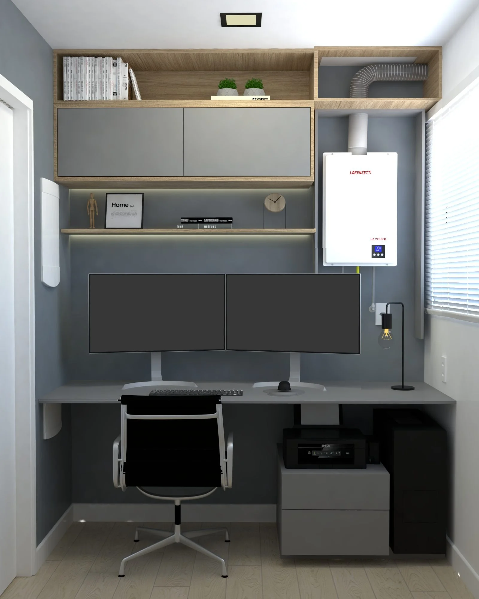 Apartamento L J - Espaço com paleta elegante