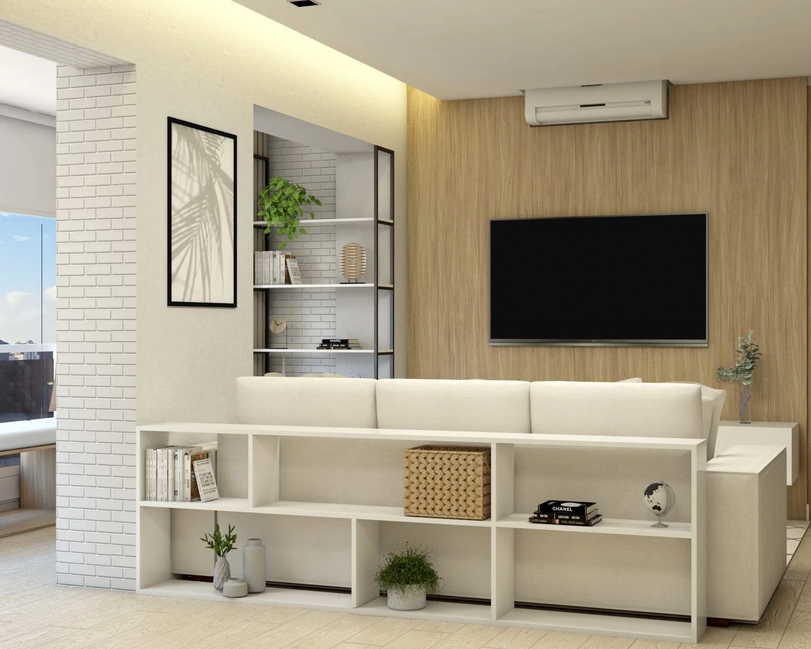 Apartamento L J - Espaço com design simples