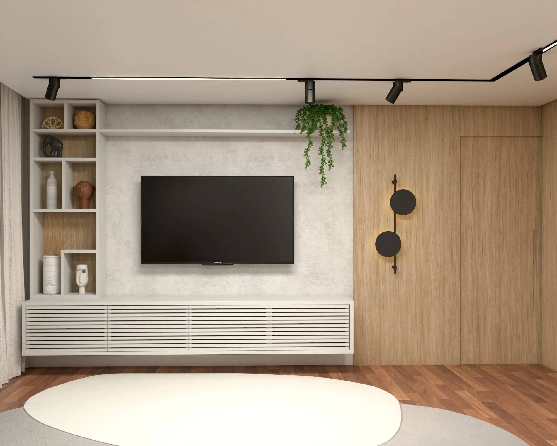 Apartamento Meraki - Área integrada cena 2
