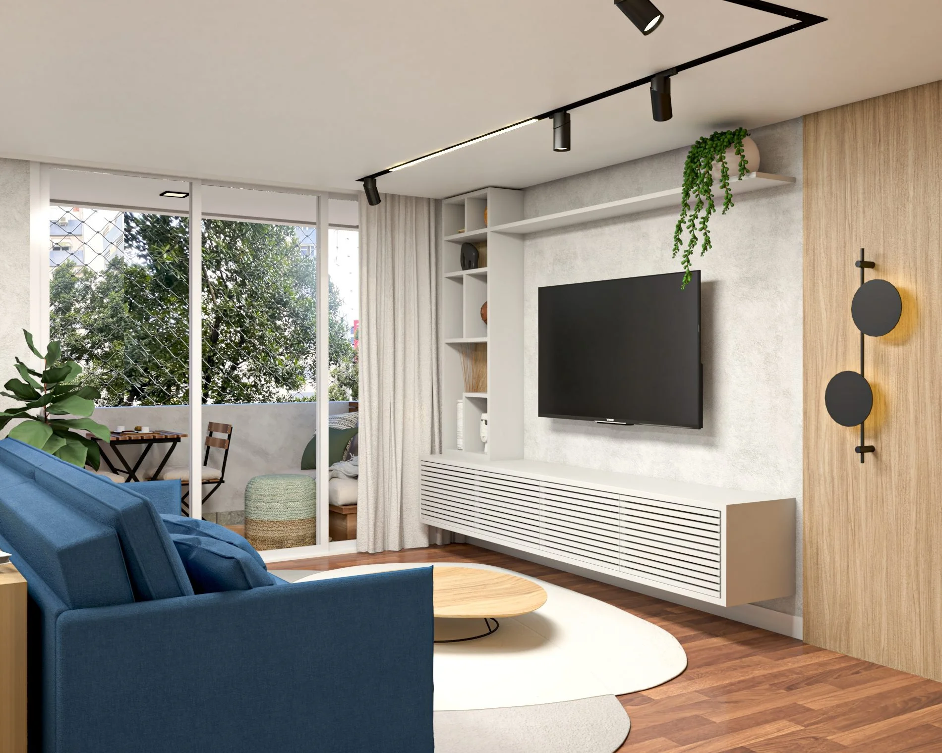 Apartamento Meraki - Ambiente com texturas