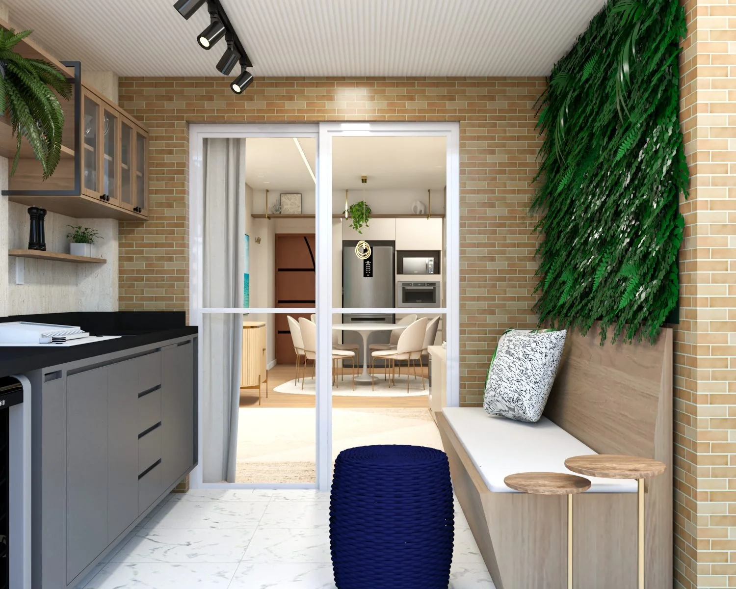 Apartamento Roma - Integração de ambientes