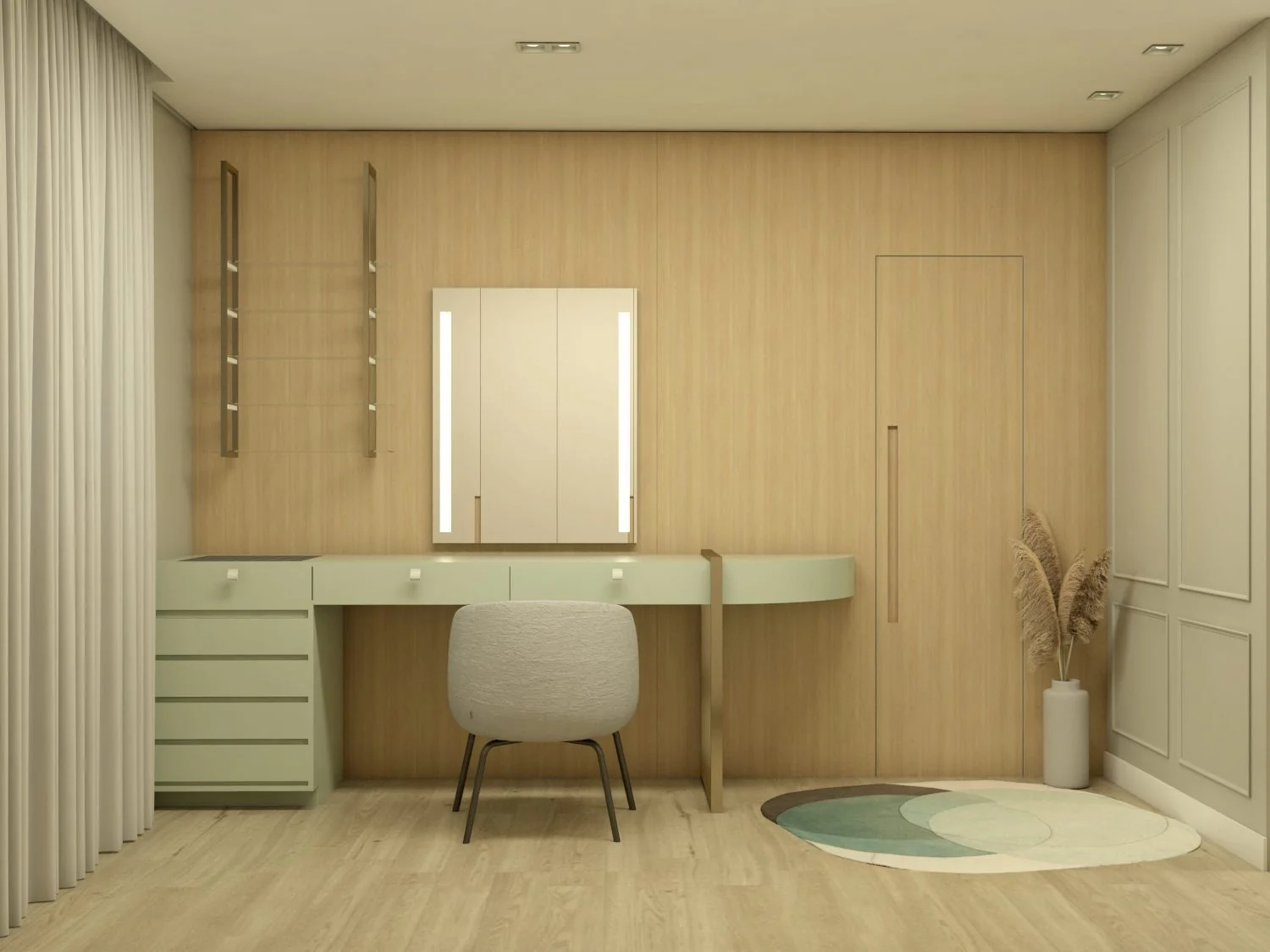 Apartamento Somar - Ambiente decorado